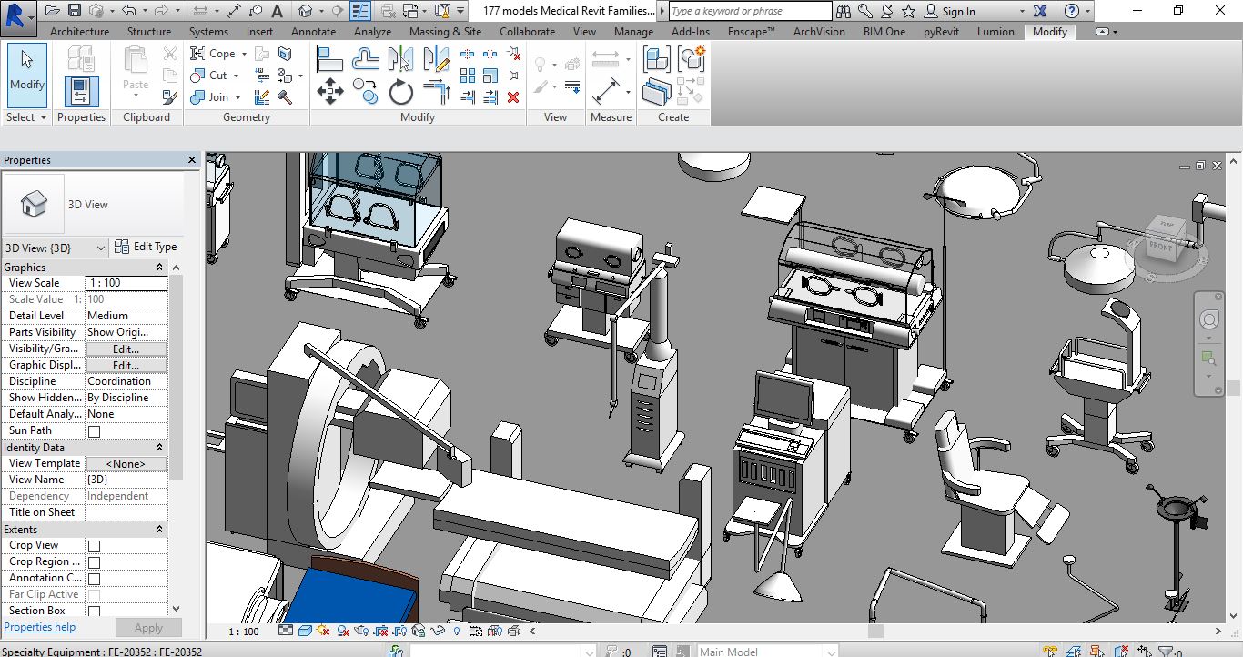 177 models Medical Revit Families.rfa - Image 14