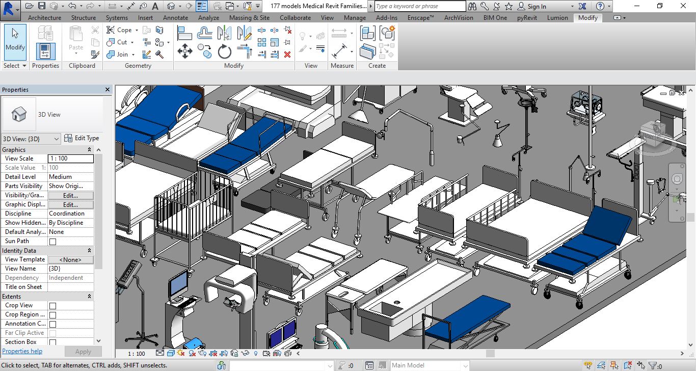 177 models Medical Revit Families.rfa - Image 9