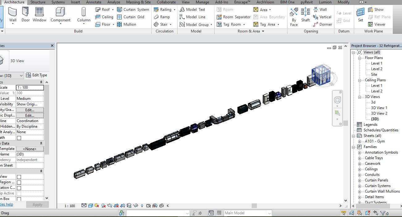 28 Models Refrigerators Revit families.rfa - Image 2