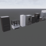 28 Models Refrigerators Revit families.rfa