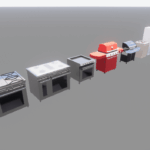 29 Stove ,Gas ,Equipment & Cooker Revit families.rfa