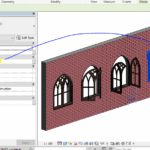 3d Gothic Casement Rotated revit family.rfa