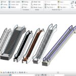 6 Escalator models Revit families.rfa
