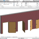 Single door revit family.rfa (3d rotated & full parameter)