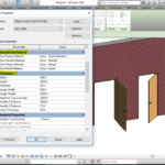 Single door revit family.rfa (3d rotated & full parameter)