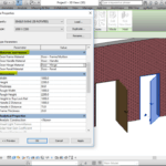 Single door revit family.rfa (3d rotated & full parameter)