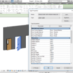 Single door with vision panel revit family (3d rotated & full parameter).rfa