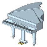 Grand Piano Revit family.rfa