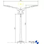 Double lighting pole Revit Family.rfa