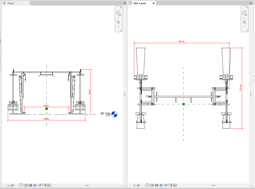 Maquina Multifuncional Gym Revit Family - Fitness Equipment.rfa