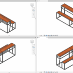 Dual Desk Bench 4 Seater.rfa