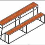 Dual Desk Bench 4 Seater.rfa