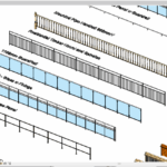 46 Railing Models – Revit Family Pack (RFA) | Version 2010 & Above
