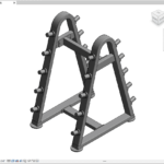 Barbell Storage Rack LL Model.rfa
