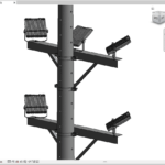 Tall Outdoor Floodlight Pole.rfa