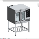 Commercial Convection Oven Revit Family – Restaurant Kitchen Oven on Stand (RFA)