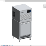 Commercial Ice Machine Revit Family – Ice Maker Head on Storage Bin (RFA)