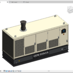 GEN-500kVA Commercial Diesel Generator Revit Family – 500 kVA Genset (RFA)
