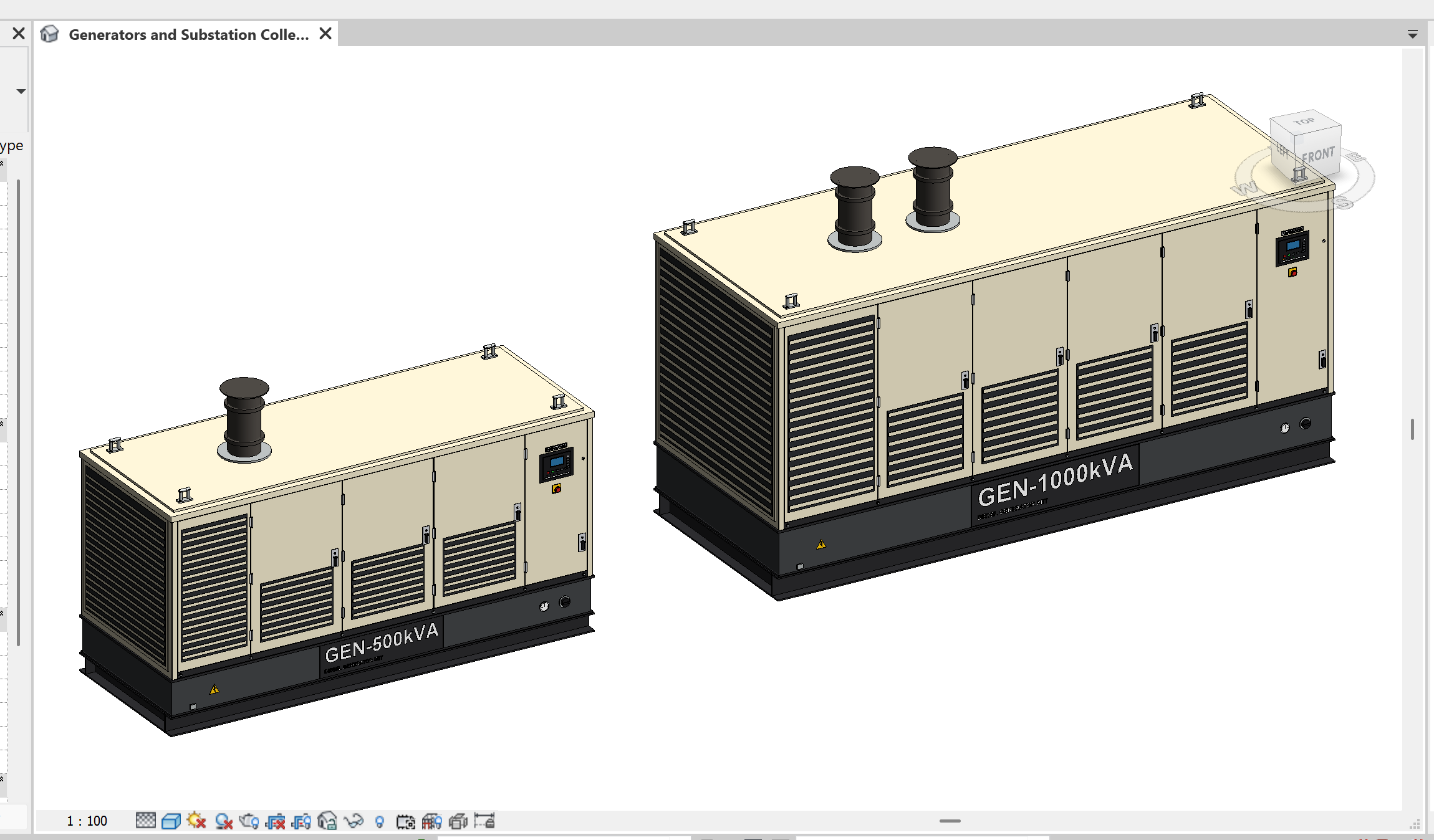 Generators and Substation Revit Collection - 6 Families in One RVT (Diesel Generators, LV-MDB, MV Switchgear) - Image 3