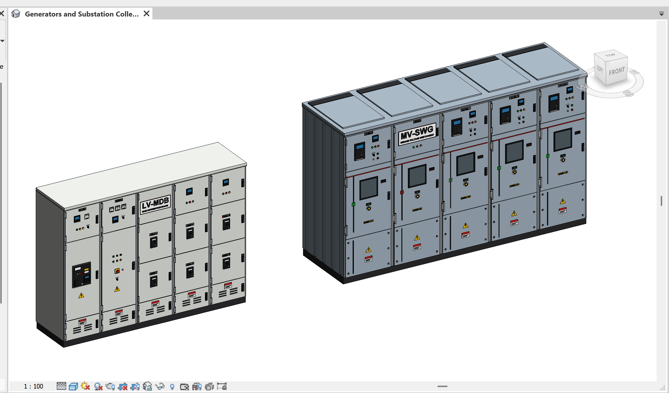 Generators and Substation Revit Collection - 6 Families in One RVT (Diesel Generators, LV-MDB, MV Switchgear) - Image 4