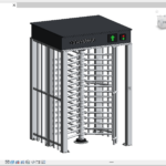 High Gate Turnstile Revit Family – Full Height Security Turnstile (RFA)